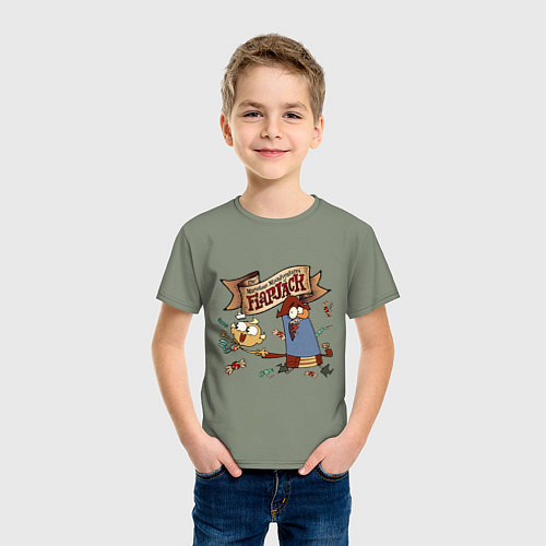 Детская футболка Flapjack - candies / Авокадо – фото 3