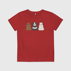 Детская футболка Три мишки