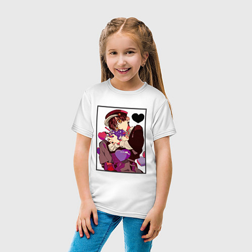 Детская футболка Туалетный мальчик Ханако / Белый – фото 4