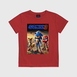Детская футболка Sonic and his team - movie