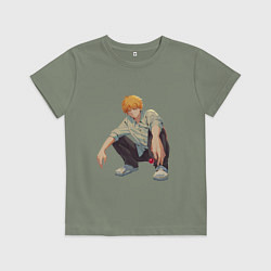 Детская футболка Человек-бензопила Денджи чилл