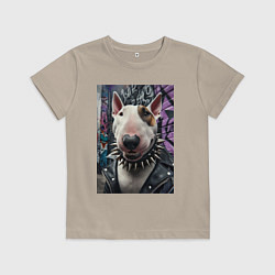 Детская футболка Морда крутого бультерьера