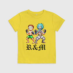 Детская футболка Rick and Morty - mixed martial arts