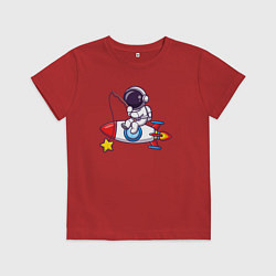 Детская футболка Космический рыбак