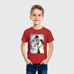 Футболка хлопковая детская Джун Ли и Гуй Джун, цвет: красный — фото 2