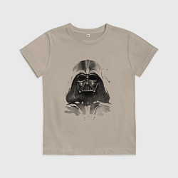 Детская футболка Дарт вейдер акварель