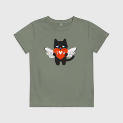 Детская футболка Ангельский котик