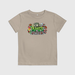 Детская футболка Зомби и растения