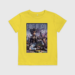 Детская футболка Barbie - punks not dead meme