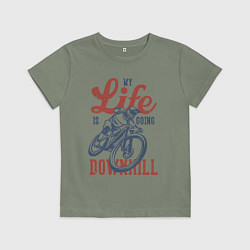 Детская футболка My life is going downhill