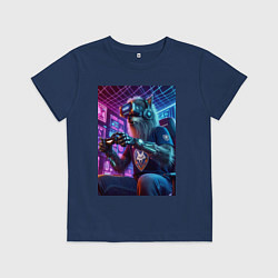 Детская футболка Крутой волчара - киберспорт