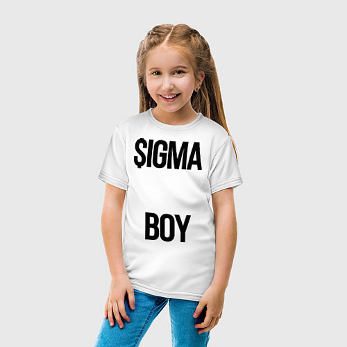 Детская футболка Сигма / Белый – фото 4