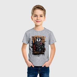 Футболка хлопковая детская Веном черный симбиот, цвет: меланж — фото 2