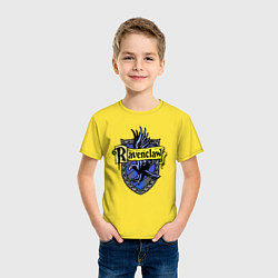 Футболка хлопковая детская Ravenclaw emblem, цвет: желтый — фото 2