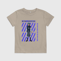 Футболка хлопковая детская Хантер Гинг, цвет: миндальный