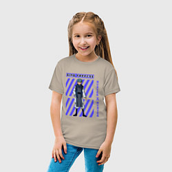 Футболка хлопковая детская Хантер Гинг, цвет: миндальный — фото 2