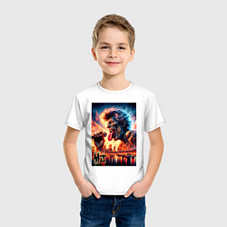 Футболка хлопковая детская Mick Jagger - legend, цвет: белый — фото 2