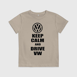 Детская футболка Keep Calm & Drive VW