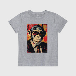 Детская футболка Деловой шимпанзе в смокинге