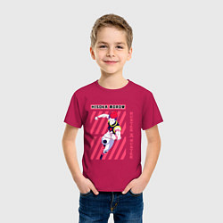 Футболка хлопковая детская Hunter x Hunter Хисока Мороу, цвет: маджента — фото 2