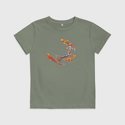 Детская футболка Карпы кои рыбы