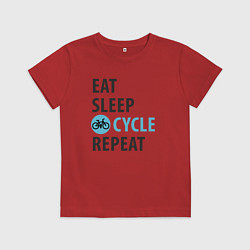 Детская футболка Еда сон велик