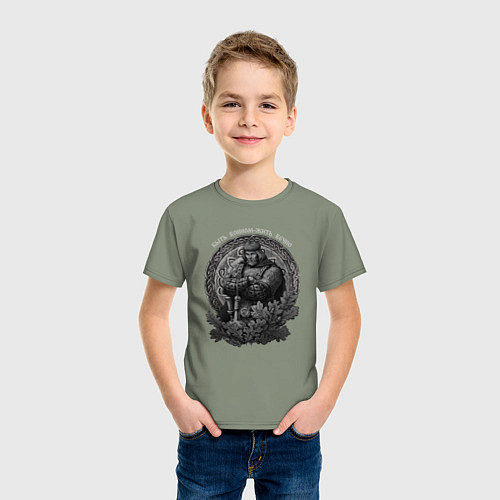 Детская футболка Воин живёт вечно / Авокадо – фото 3