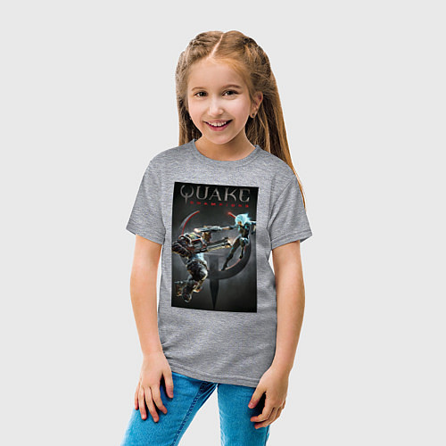 Детская футболка Quake champions - NYX and Sorlag / Меланж – фото 4