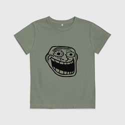 Детская футболка Омега тролл фейс мем