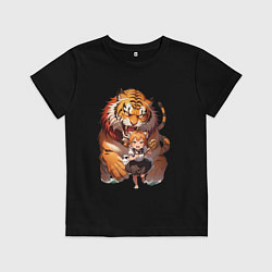 Детская футболка Дева в тени тигра