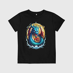 Детская футболка Водолей в тени дракона