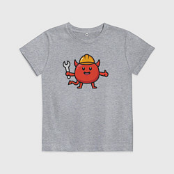 Детская футболка Дьяволёнок рабочий