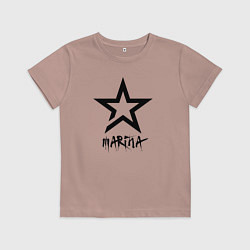Футболка хлопковая детская Marina - star, цвет: пыльно-розовый