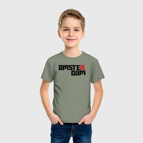 Детская футболка Amsterdam city / Авокадо – фото 3