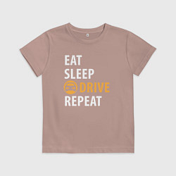Детская футболка Eat sleep drive