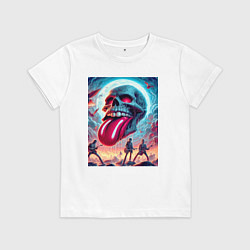 Детская футболка Rolling Stones - skull transformation
