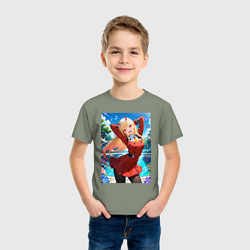 Детская футболка Марин Китагава косплей 002 Darling in the Franxx / Авокадо – фото 3