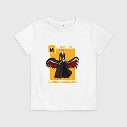 Детская футболка Блич Kurosaki Ichigo плащ