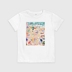 Детская футболка Абстрактная картина пляжа