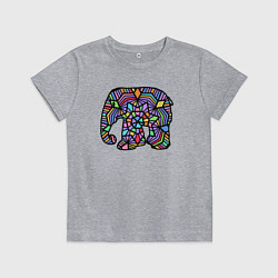 Детская футболка Цветной слоник