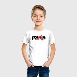 Футболка хлопковая детская Paris, цвет: белый — фото 2