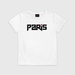 Футболка хлопковая детская City Paris, цвет: белый