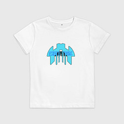 Футболка хлопковая детская Cortex голубой aneurism iv, цвет: белый