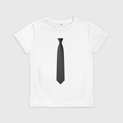 Детская футболка Черный галстук