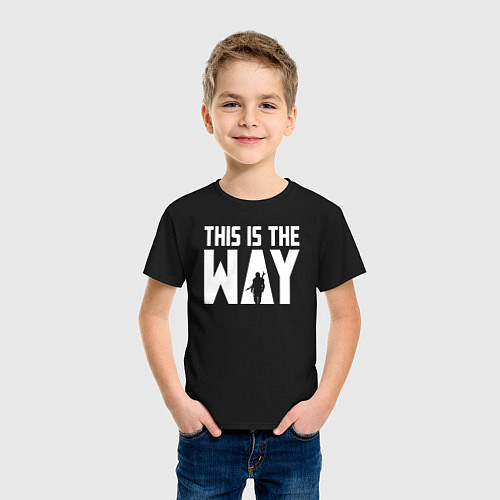 Детская футболка This is the way Mandalorian / Черный – фото 3