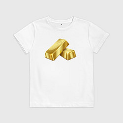 Детская футболка Два слитка золота