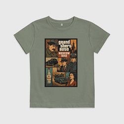 Футболка хлопковая детская GTA: Moscow 1940, цвет: авокадо