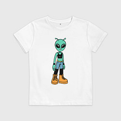 Детская футболка Девочка инопланетянин