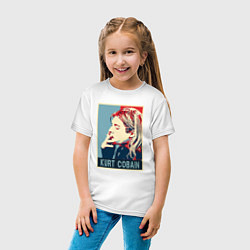 Футболка хлопковая детская Kurt Cobain - Nirvana, цвет: белый — фото 2