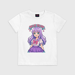 Детская футболка Билли Айлиш аниме стиль